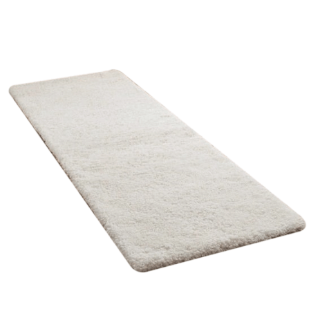 พรม MJHOMEDESIGNS BEDSIDE CARPET 78 ขนาด 80*150 ซม. ขาว NO.3_0